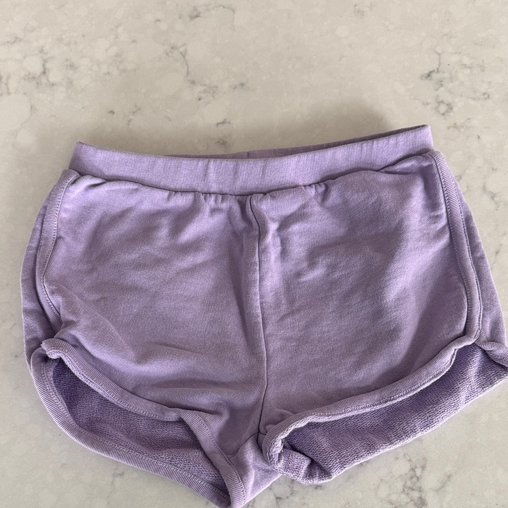 Hanna Andersson 120 cm 6/7 Lilac Terry shorts cotton